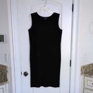 Ming Wang Classic Black Sleeveless Knit Dress
